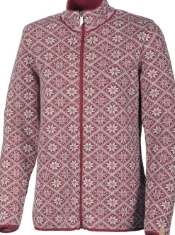 FREYA FULL ZIP, 100% ULL — DEEP RED