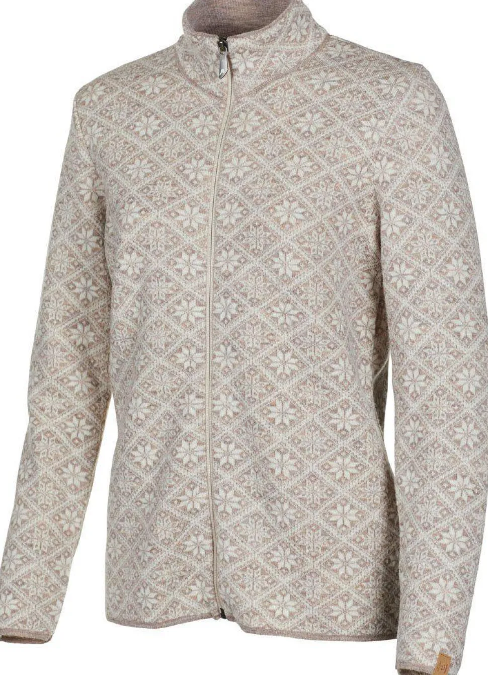 FREYA FULL ZIP, 100% ULL — SAND