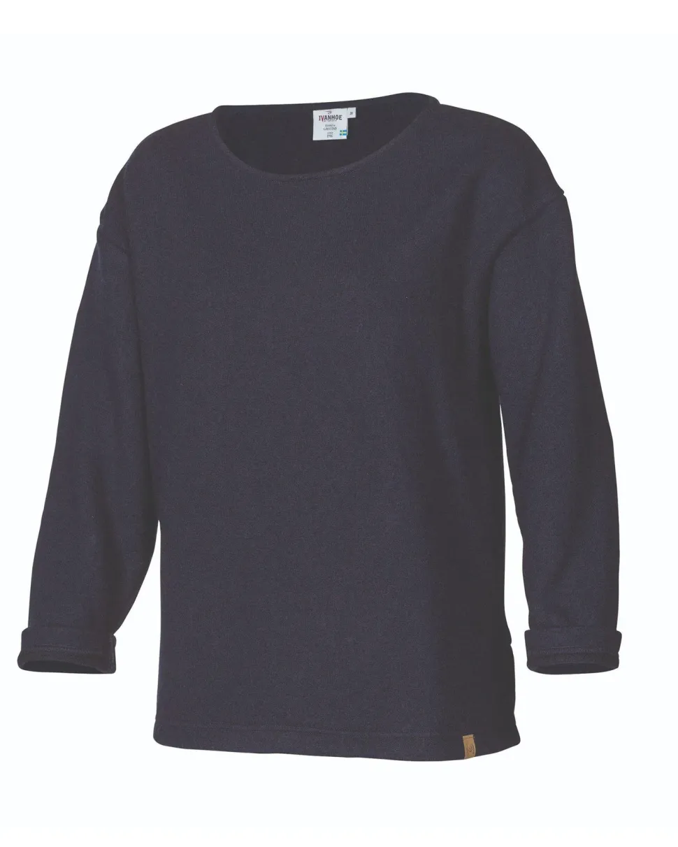 GY BYSTAD SOLID, 60% ULL 40% LYOCEL — NAVY