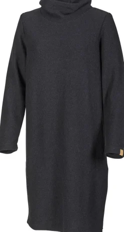 GY GISSLARP DRESS, 60% FILTAD ULL, 40% LYOCELL — BLACK