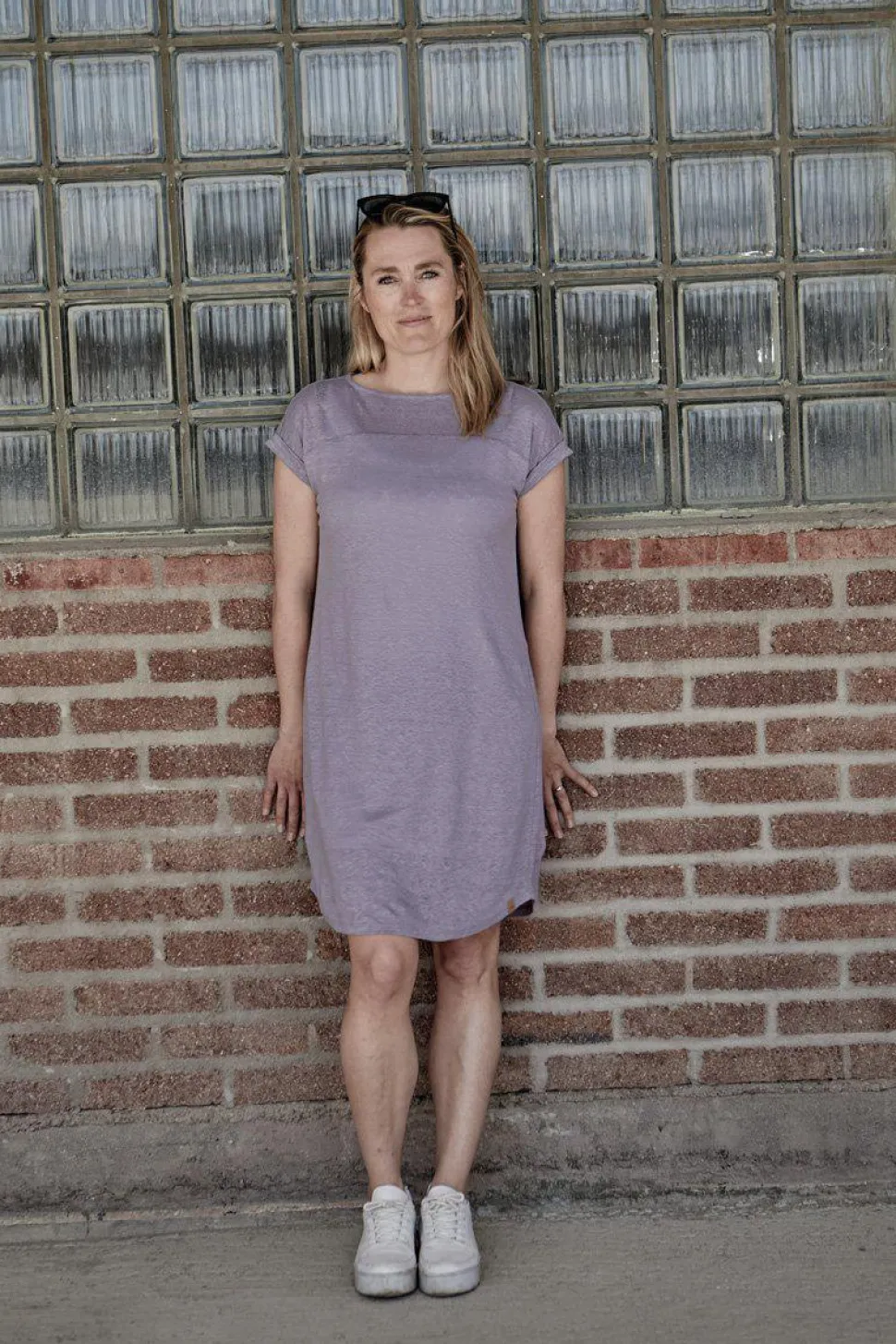 GY LIZ DRESS — LAVENDER GRAY