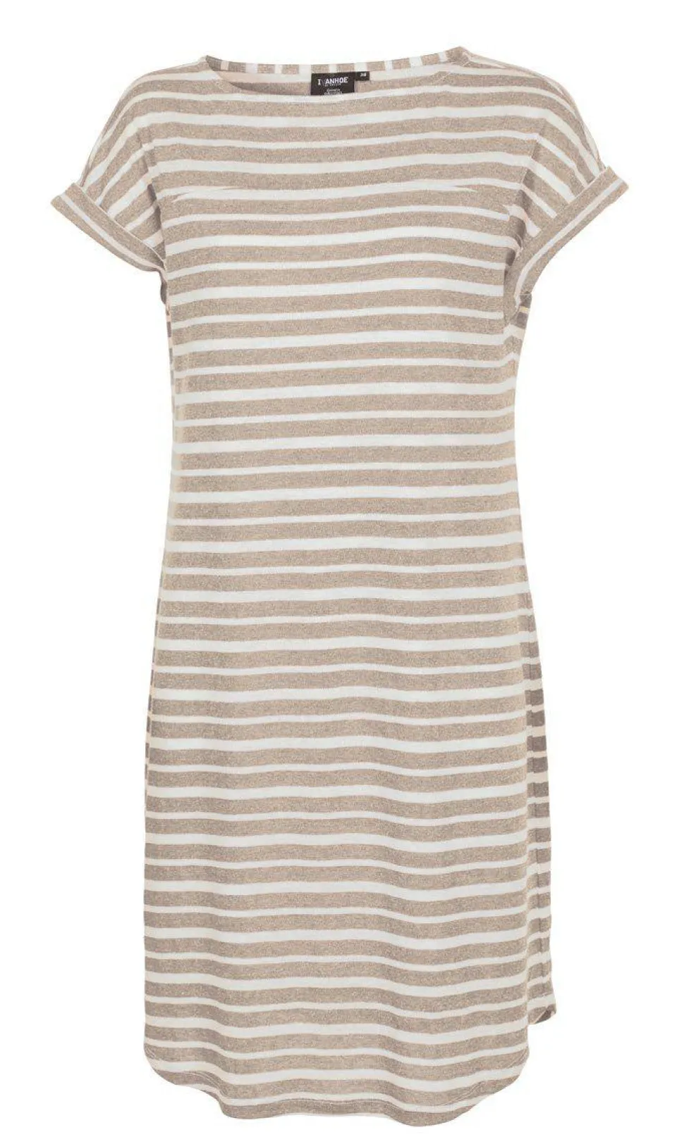 GY LIZ DRESS STRIPE — SAND