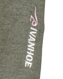 HEDDA FULL ZIP, 100% EXTRA FINE MERINOULL — LICHEN GREEN