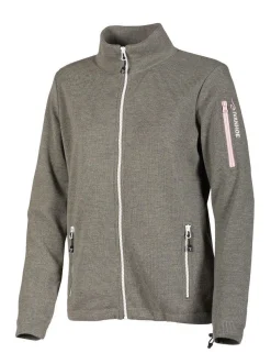 HEDDA WINDBREAKER, 100% EXTRA FINE MERINOULL — LICHEN GREEN