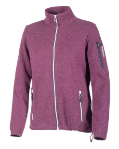 HEDDA WINDBREAKER, 100% EXTRA FINE MERINOULL — PURPLE