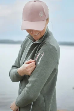 HEDDA WINDBREAKER, 100% EXTRA FINE MERINOULL — STEELBLUE