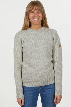 NLS PETAL FEMALE, 100% OFÄRGAD ULL — NUTMEG