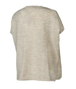 NLS POPPY PONCHO, 100% OFÄRGAD ULL — BIRCH