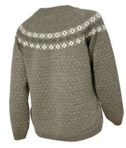 SIRE CREWNECK, 100% ULL — LICHEN GREEN