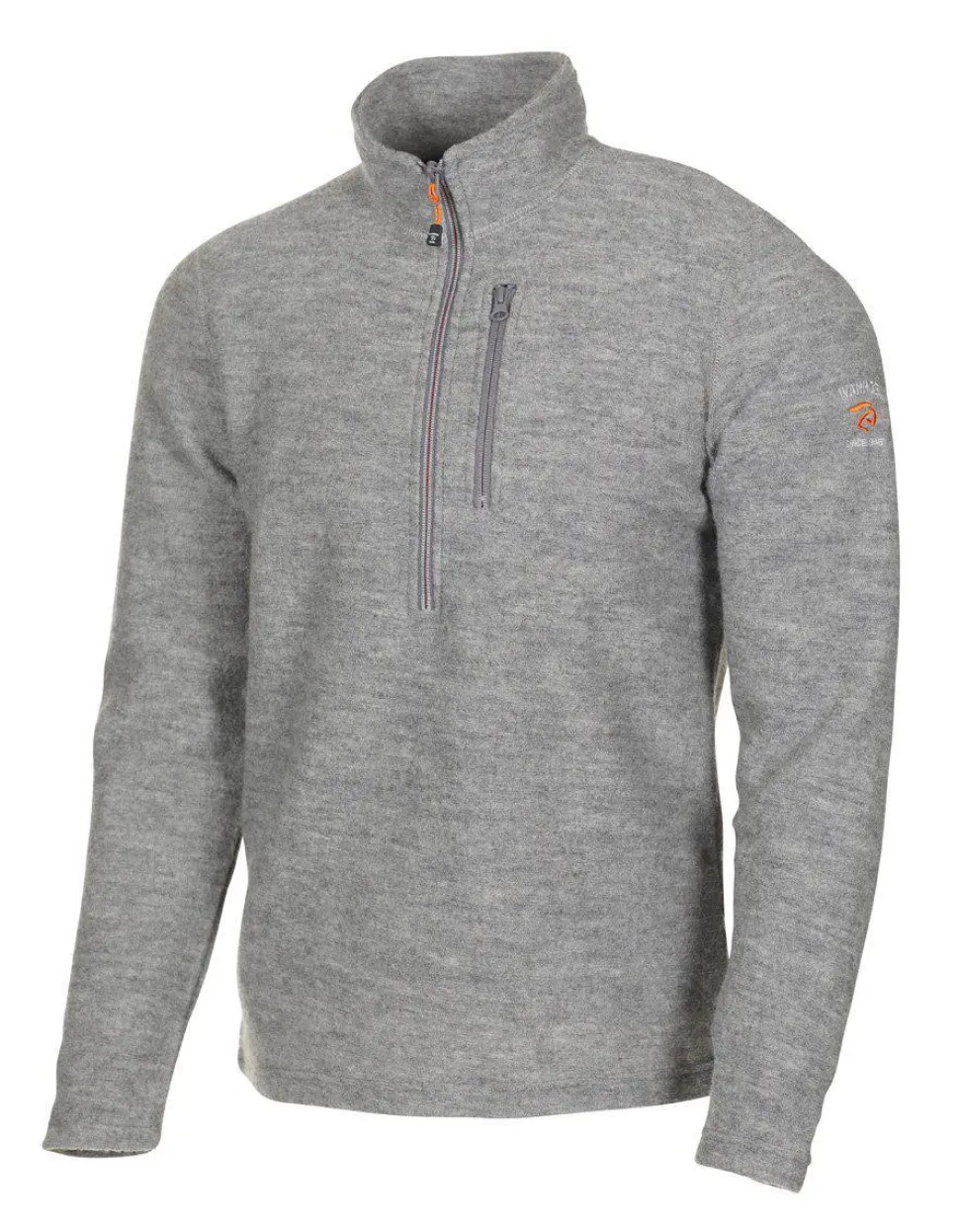 TRILLE HALF ZIP, 98% ULL — GREY MARL