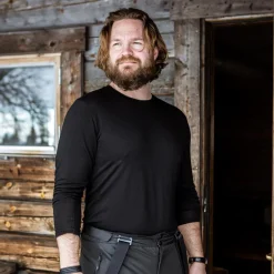 UNDERWOOL MERINO LONG SLEEVE MALE — RIFLE GREEN