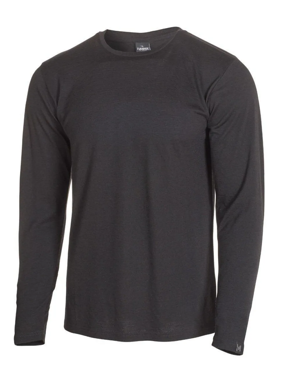 UNDERWOOL MERINO LONG SLEEVE MALE — BLACK