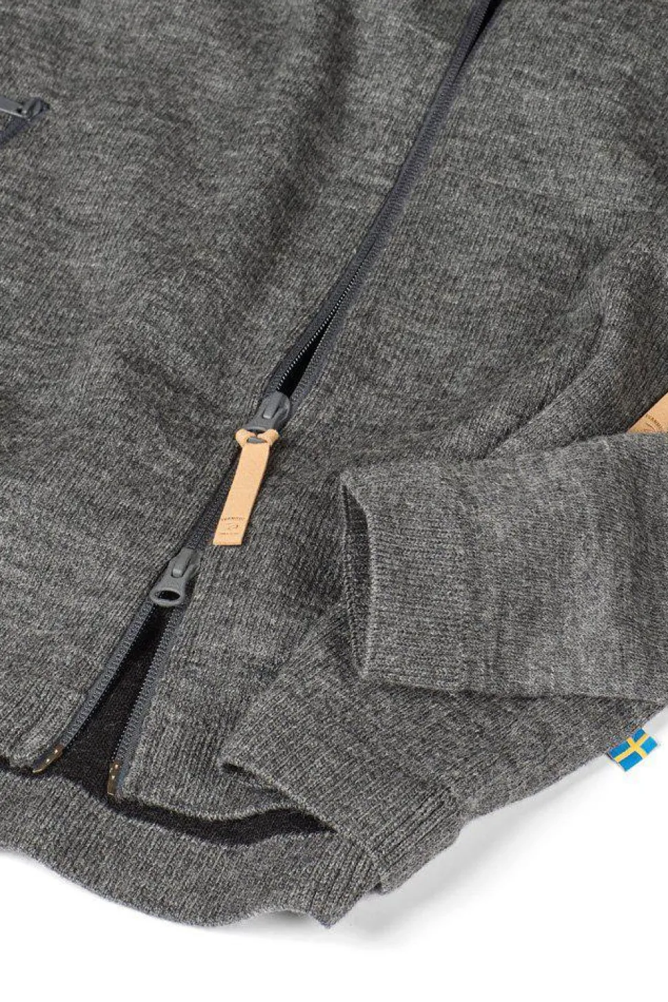 VOLMAR FULL ZIP, 69% ULL — GREY