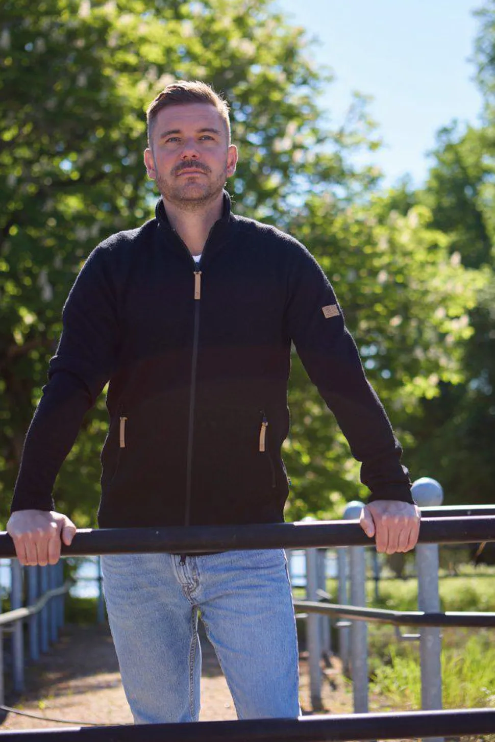 VOLMAR FULL ZIP, 69% ULL — GREY