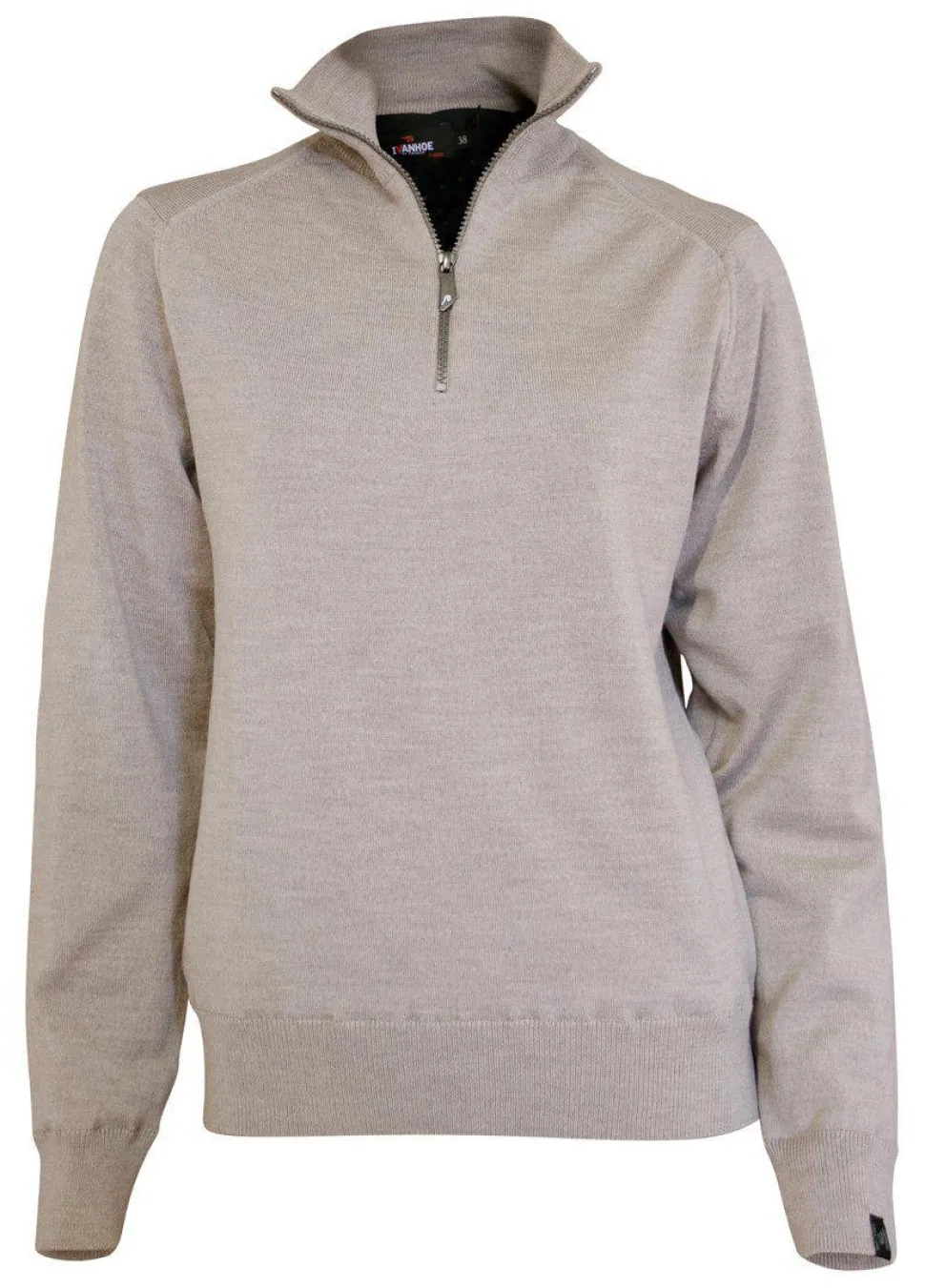 WILMA WINDBREAKER, 100% EXTRA FINE MERINOULL — STONE